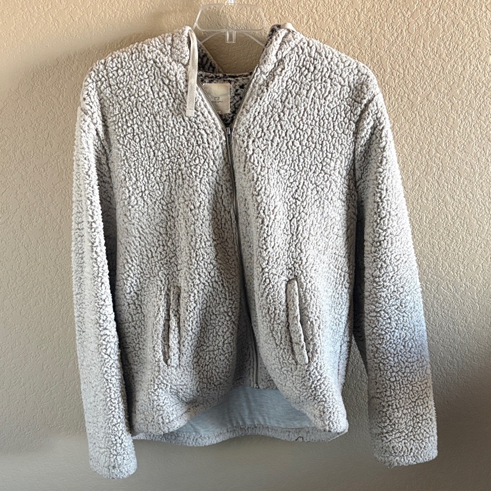 Thread & Supply Gray Sherpa Ski Jacket